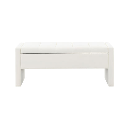 Modern Upholstered Large Bed End Bench With Storage - The Sleep Loft - Online Mattress Showroom NYC