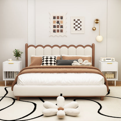 Nightstand With 1 Drawer And Open Shelf - White - The Sleep Loft - Online Mattress Showroom NYC