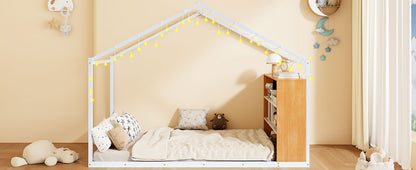 Bed House Frame With Shelves And Lights - The Sleep Loft - Online Mattress Showroom NYC