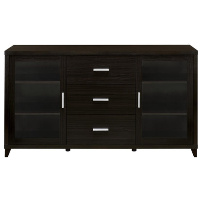 Lewes 2-door Engineered Wood 60-inch TV Stand Cappuccino