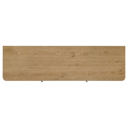 Rowe 65-inch 2-door Wood TV Stand Media Console Light Oak