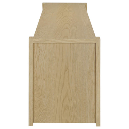 Laurelton 78-inch 4-door TV Stand Media Console Light Oak