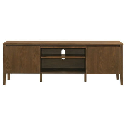 Thori 63-inch 2-door TV Stand Media Console Dark Brown