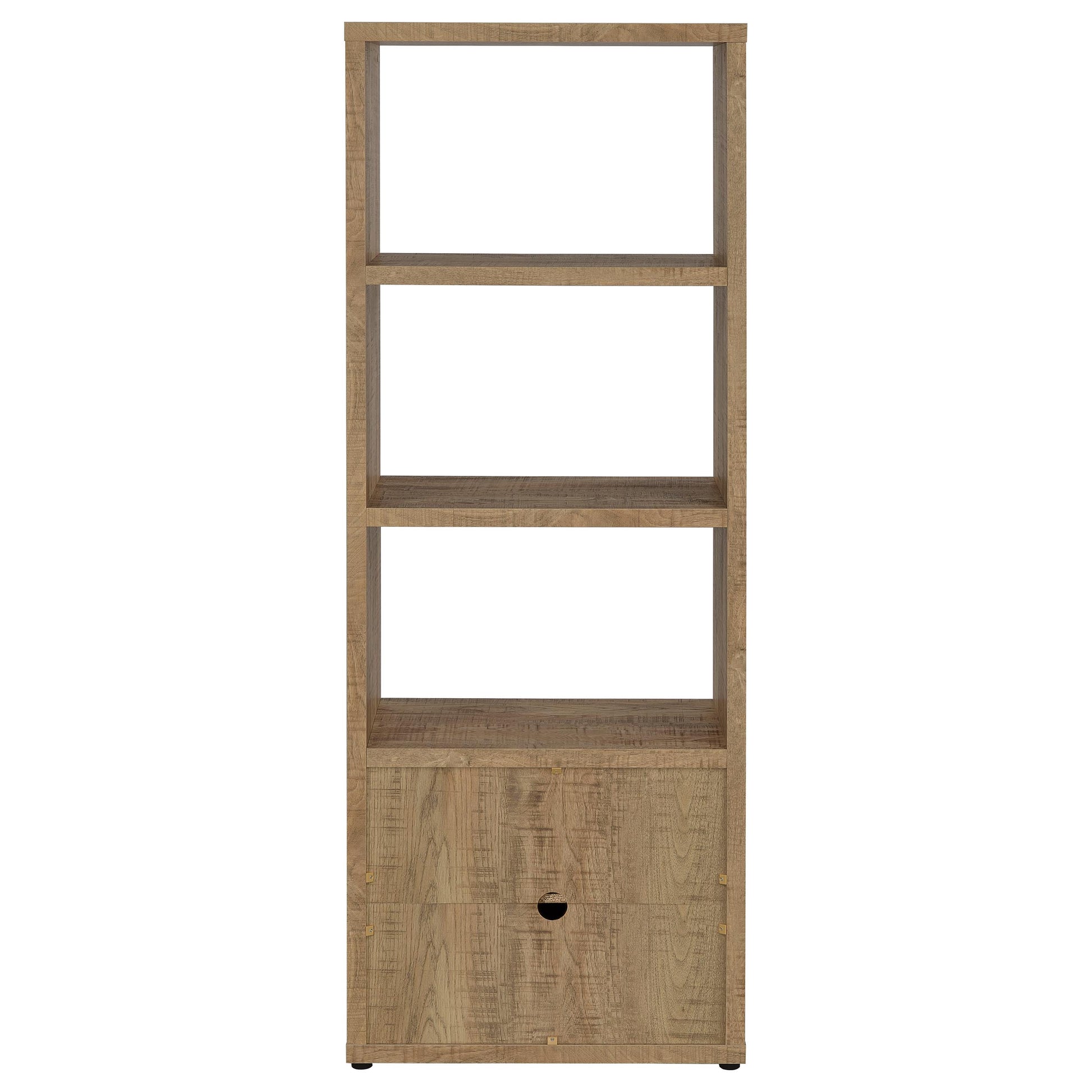 Tabby 3-shelf Engineered Wood Media Tower Mango