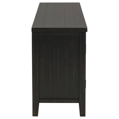 Concord 2-door 60-inch TV Stand Console Distressed Java