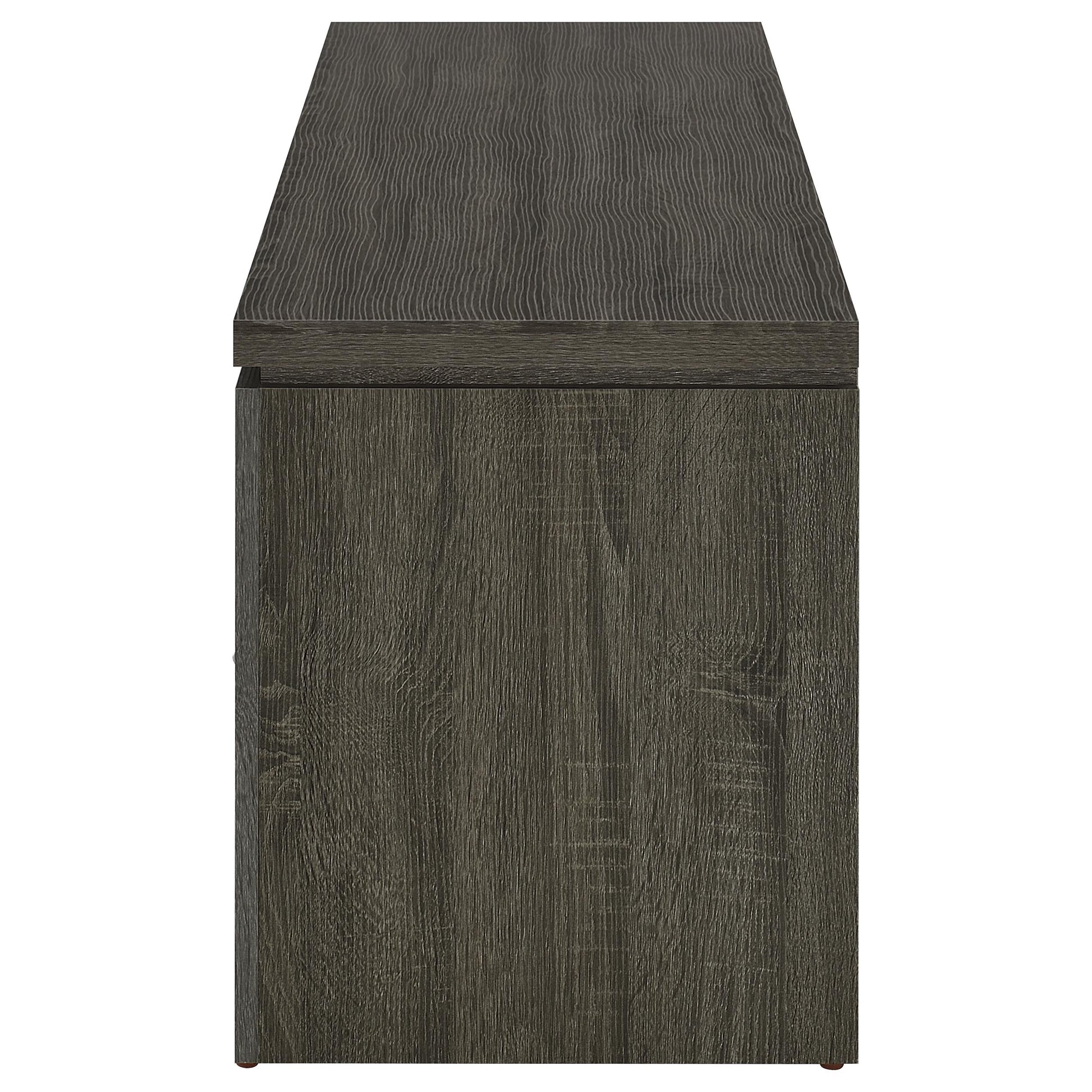 Elkton 2-drawer Engineered Wood 59-inch TV Stand Weathered Grey