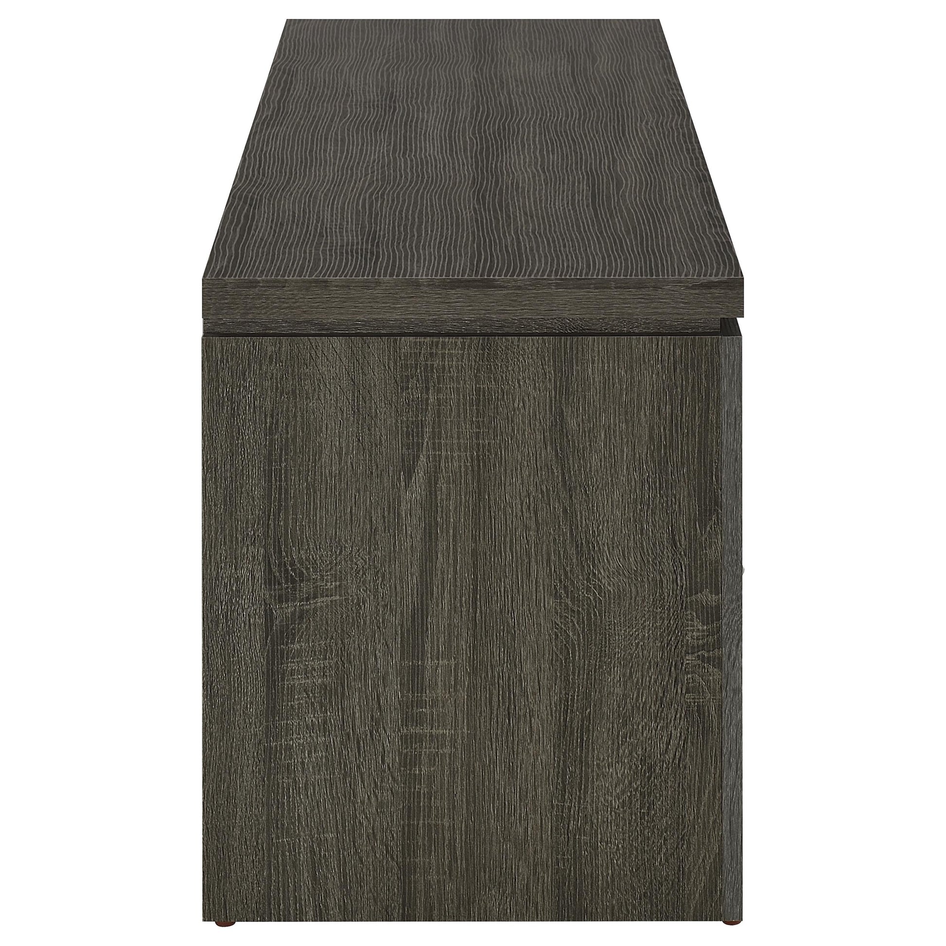 Elkton 2-drawer Engineered Wood 59-inch TV Stand Weathered Grey