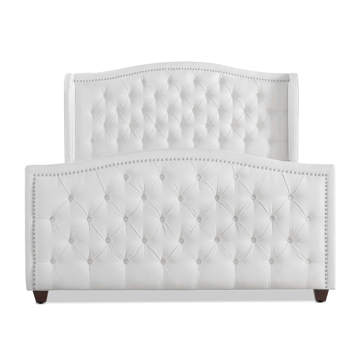 Marcella - Upholstered Shelter Headboard Bed Set - The Sleep Loft - Online Mattress Showroom NYC
