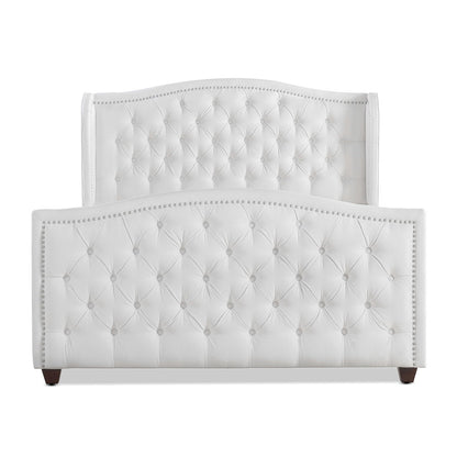 Marcella - Upholstered Shelter Headboard Bed Set - The Sleep Loft - Online Mattress Showroom NYC