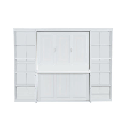 Murphy Bed With Desk And Bookshelf - The Sleep Loft - Online Mattress Showroom NYC