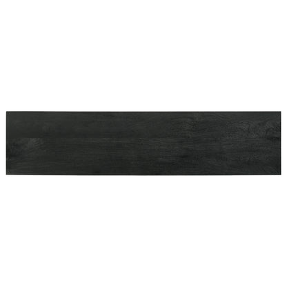 Marsden 2-door Mango Wood 70-inch TV Stand Charcoal Black