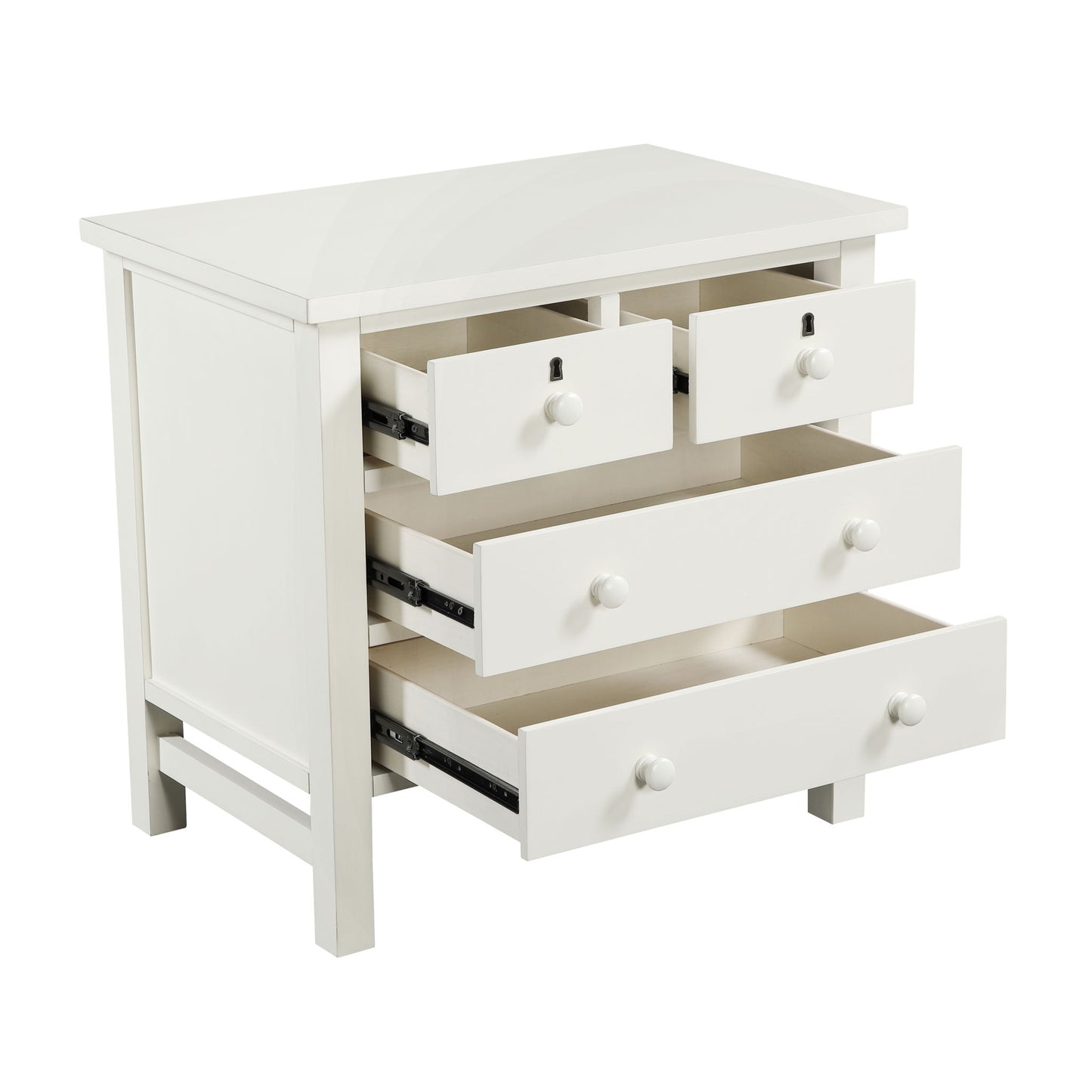 Georgina - 4 Drawer Storage Nightstand - The Sleep Loft - Online Mattress Showroom NYC