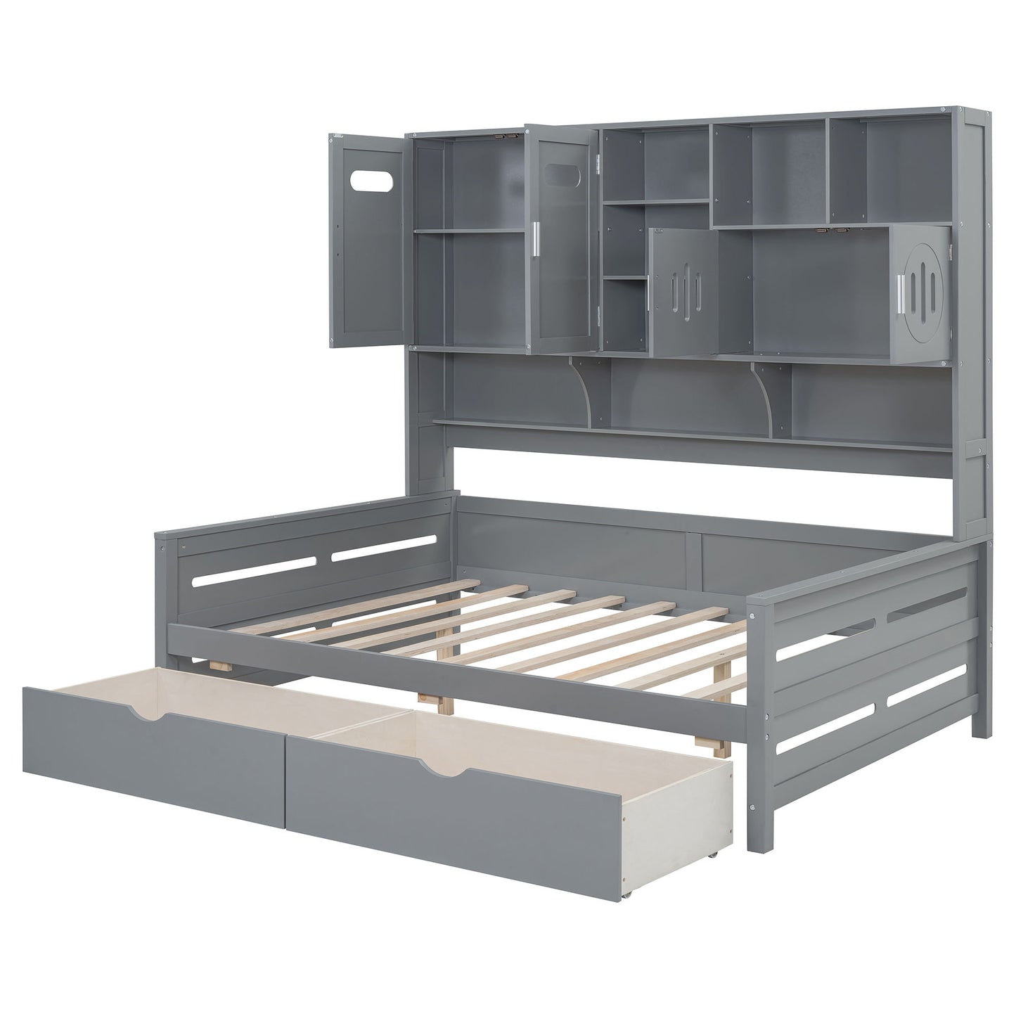 Daybed With All-In-One Cabinet And Shelf - The Sleep Loft - Online Mattress Showroom NYC