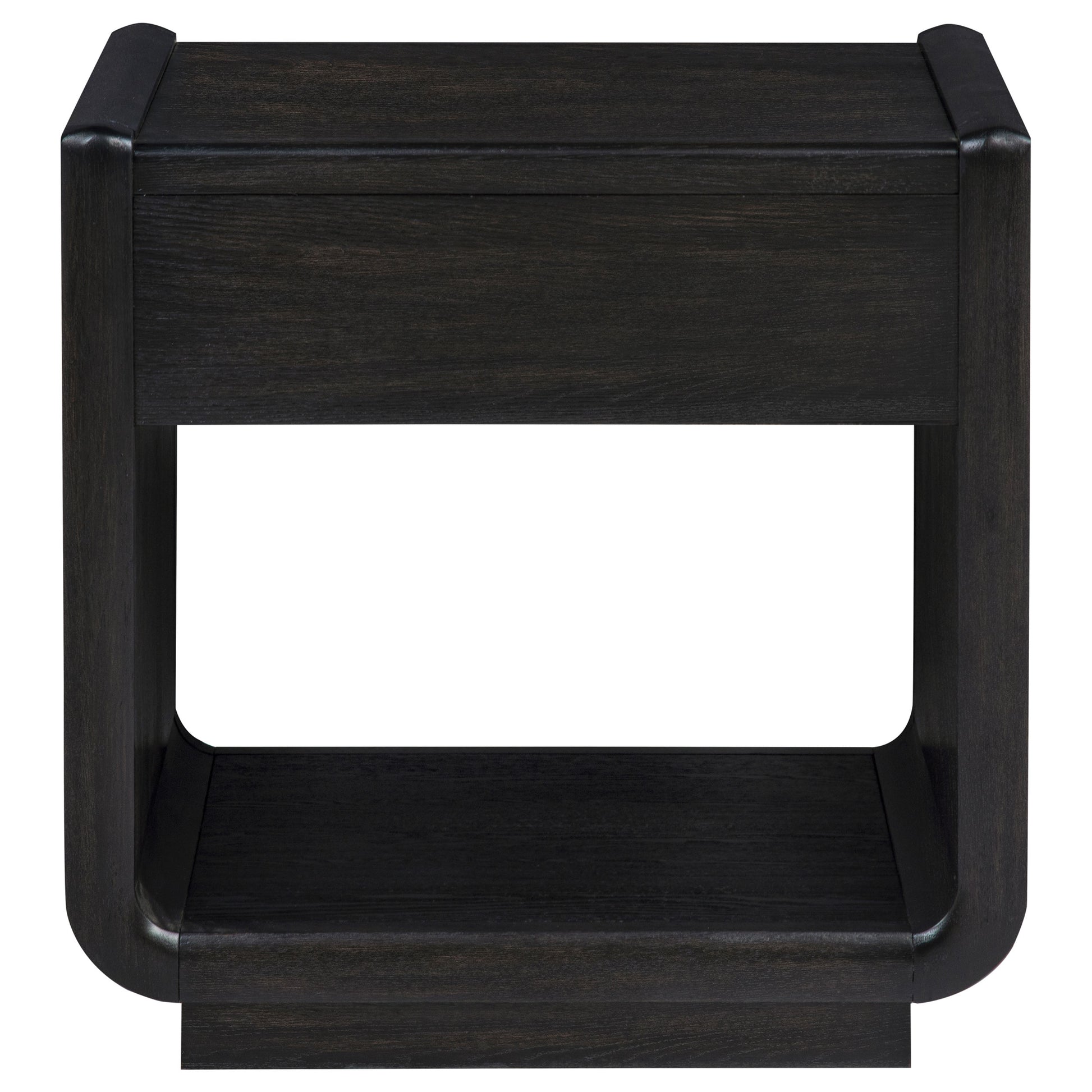 Leandro 1-drawer Wood Occasional Side End Table Burnished Black