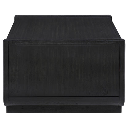 Leandro 2-drawer Wood Cocktail Coffee Table Burnished Black