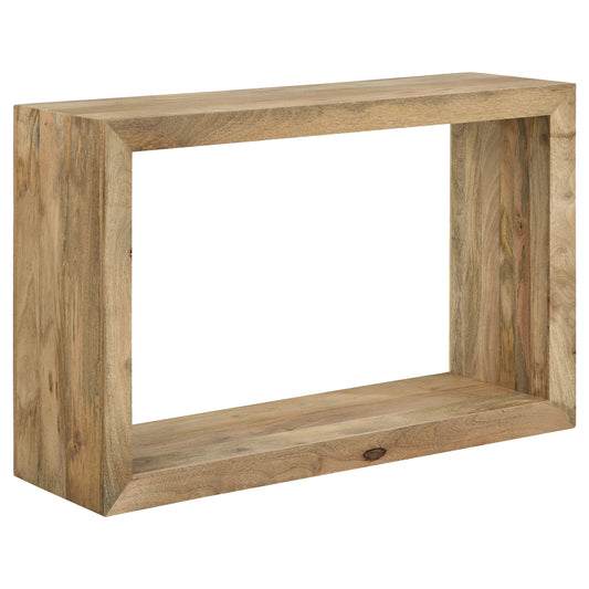 Benton Rectangular Solid Wood Sofa Console Table Natural - The Sleep Loft - Online Mattress Showroom NYC