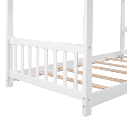 House Platform Bed With Headboard And Footboard, Roof Design - The Sleep Loft - Online Mattress Showroom NYC