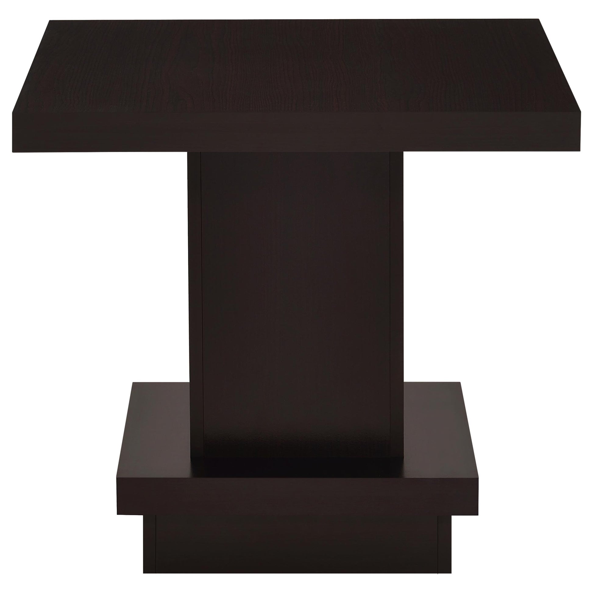 Reston 2-piece Square Coffee and End Table Set Cappuccino