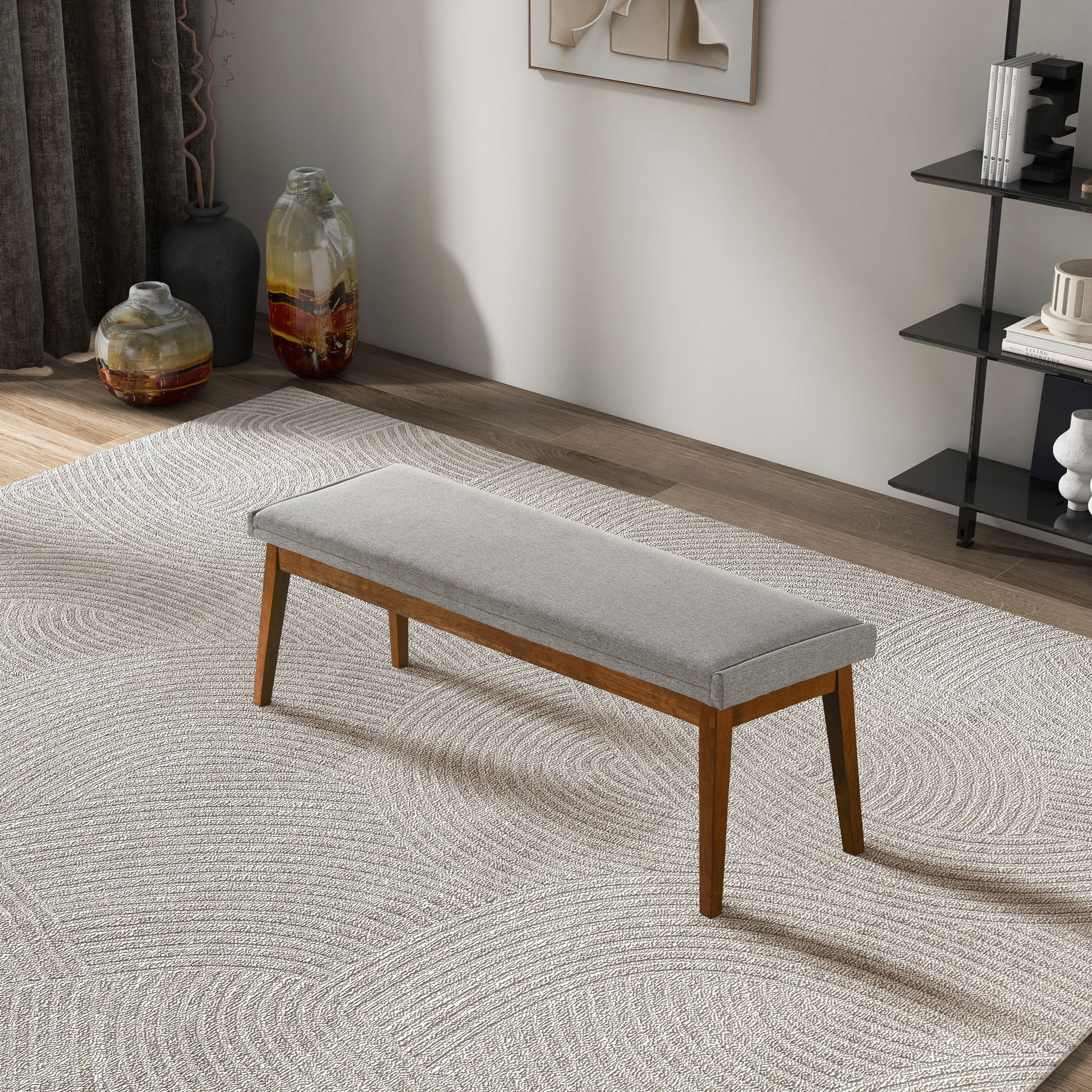 Warren - Bench - Ash Gray - The Sleep Loft - Online Mattress Showroom NYC
