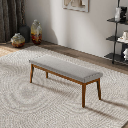 Warren - Bench - Ash Gray - The Sleep Loft - Online Mattress Showroom NYC