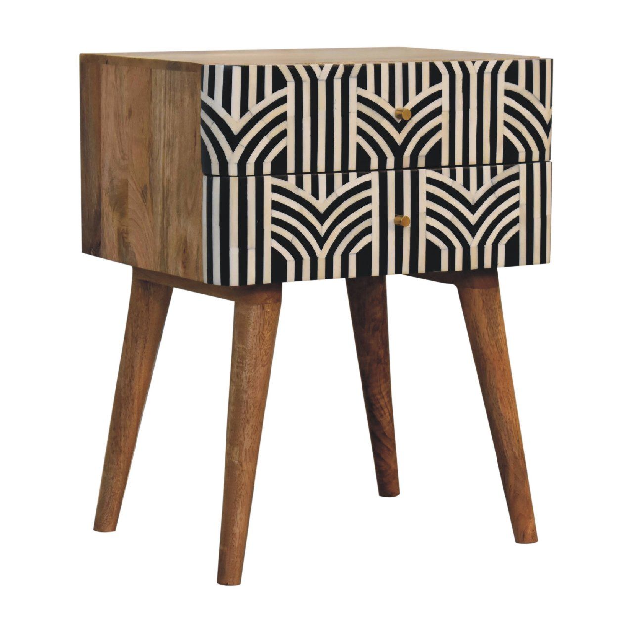 Edessa Bone Inlay Bedside - The Sleep Loft - Online Mattress Showroom NYC