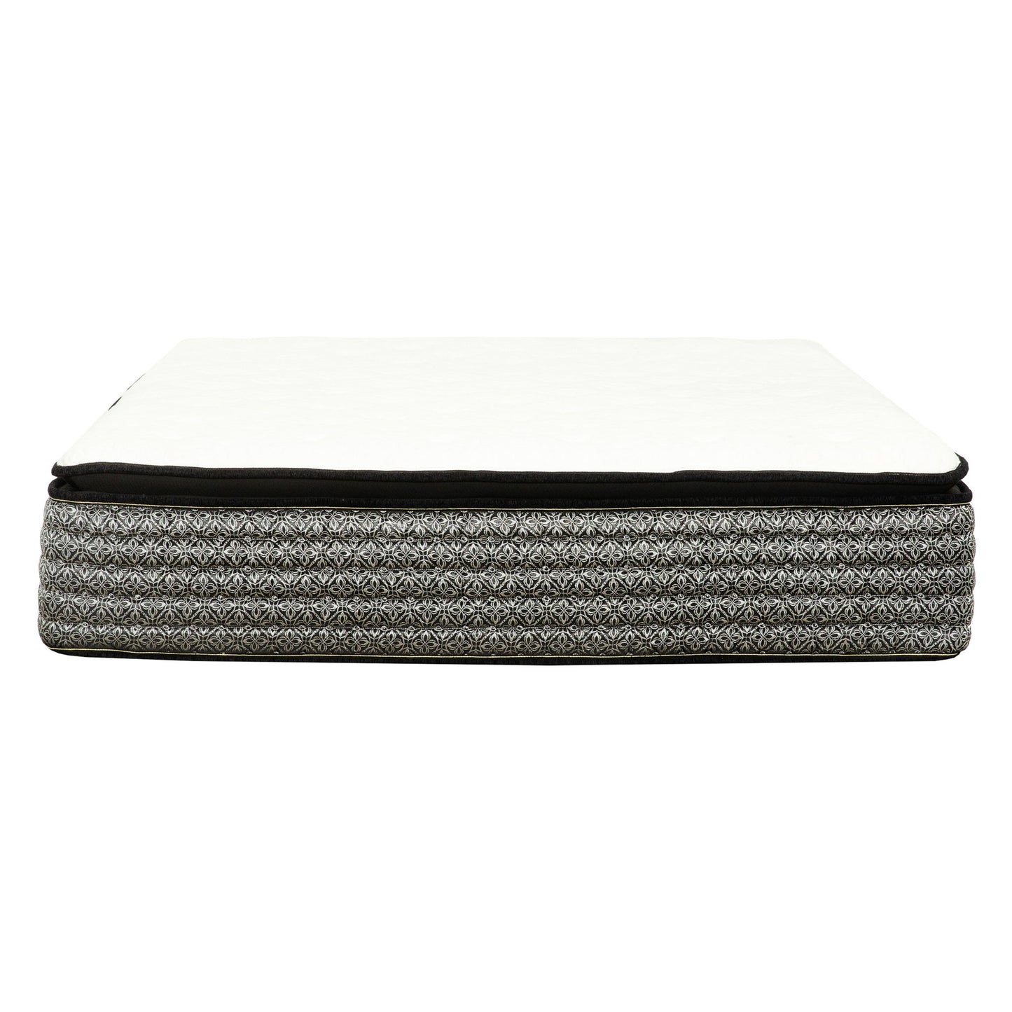 Premium 14" Queen Size Hybrid Mattress In A Box Plush Gel Memory Foam Top With Cooling Technology - Gray / White - The Sleep Loft - Online Mattress Showroom NYC