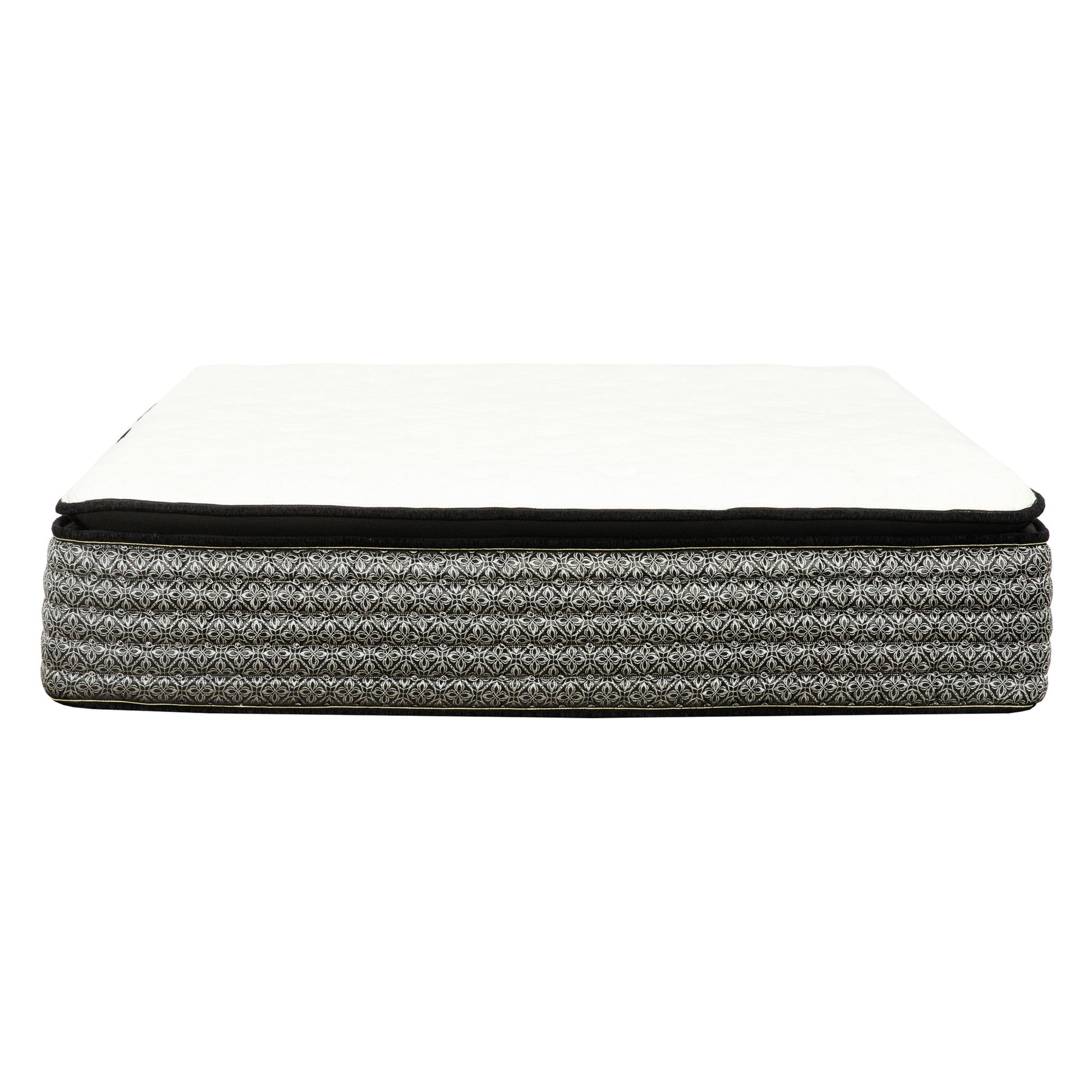 Premium 14" Queen Size Hybrid Mattress In A Box Plush Gel Memory Foam Top With Cooling Technology - Gray / White - The Sleep Loft - Online Mattress Showroom NYC
