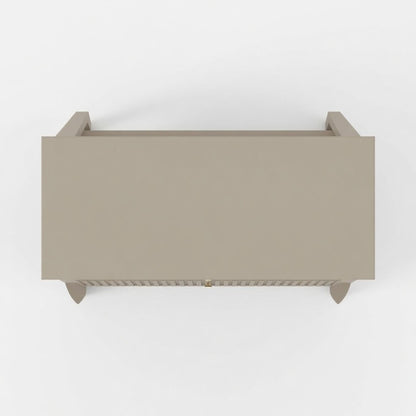 Fluted 3 Drawer Nightstand With Soft Close Slides