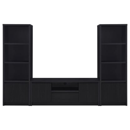 Winfield 3-piece Entertainment Center 60-inch TV Stand Black