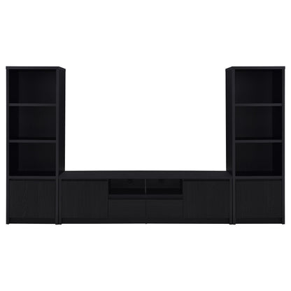 Winfield 3-piece Entertainment Center 78-inch TV Stand Black