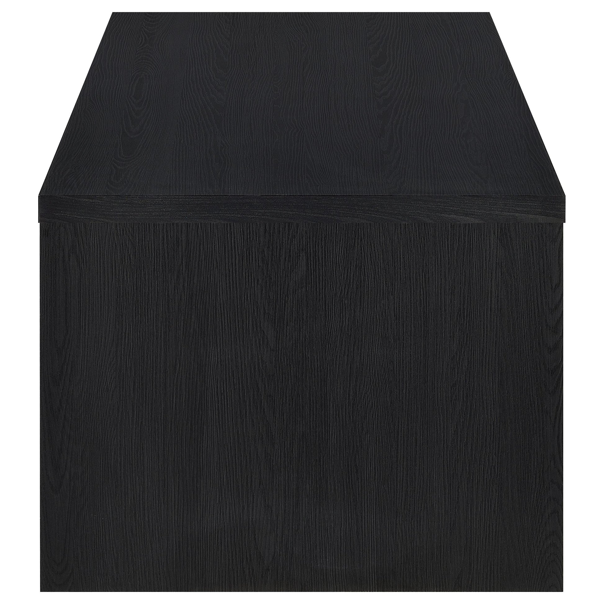 Knapp Lift Top Cocktail Coffee Table with Dual Drawers Black
