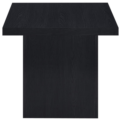 Max 2-piece Rectangular Coffee and End Table Set Black