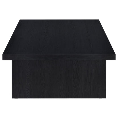 Max 2-piece Rectangular Coffee and End Table Set Black