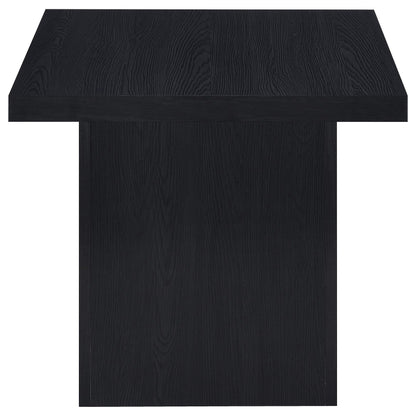 Devar 2-piece Square Cocktail Coffee End Table Set Black