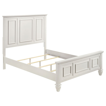 Copper - Queen Panel Bed With Structured Headboard And Slatted Design - White - The Sleep Loft - Online Mattress Showroom NYC