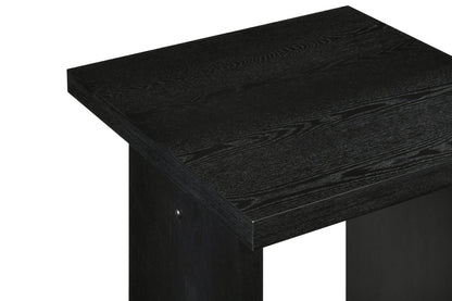 Decker Square Occasional Side End Table Black