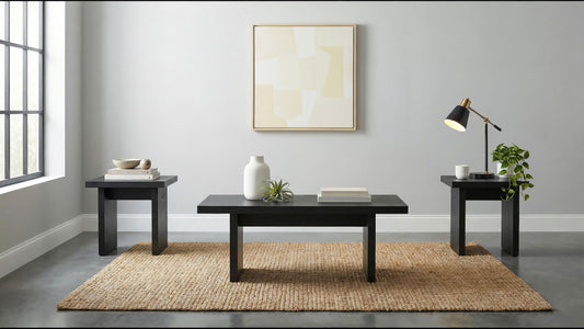 Decker 3-piece Coffee and End Table Set Black - The Sleep Loft - Online Mattress Showroom NYC