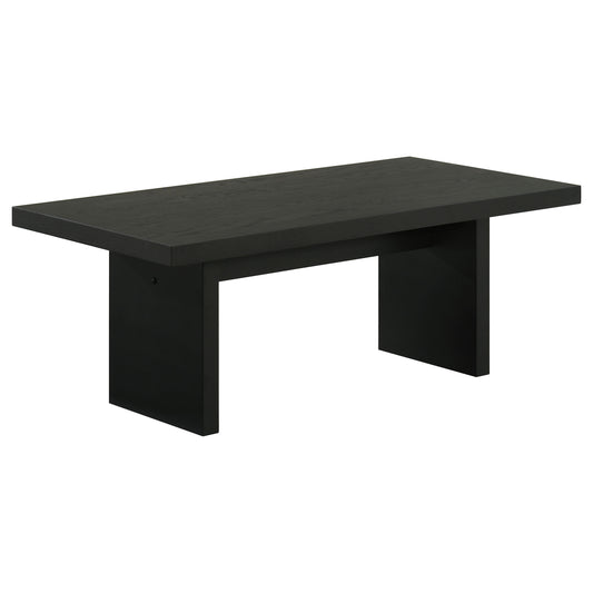 Decker 47-Inch Rectangular Cocktail Coffee Table Black - The Sleep Loft - Online Mattress Showroom NYC