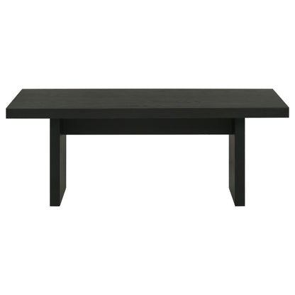 Decker 47-Inch Rectangular Cocktail Coffee Table Black