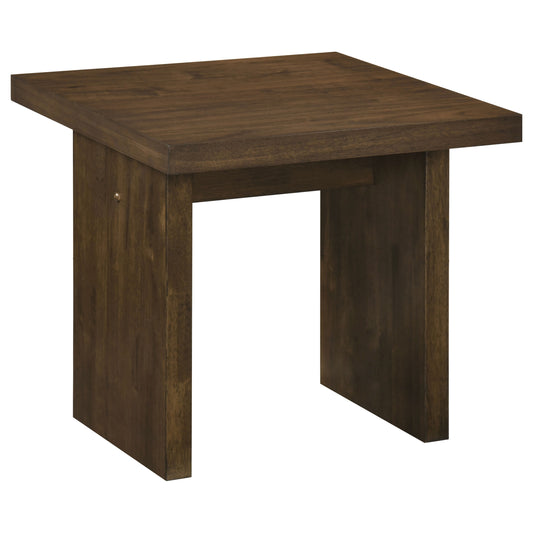Decker Square Occasional Side End Table Walnut - The Sleep Loft - Online Mattress Showroom NYC