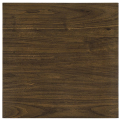 Decker Square Occasional Side End Table Walnut