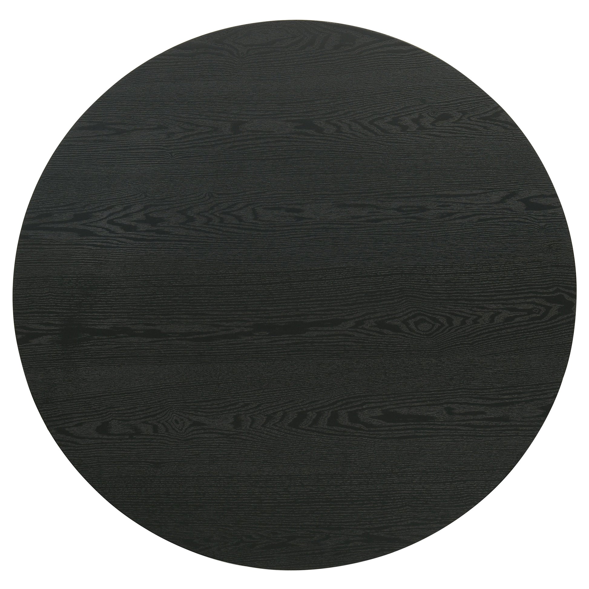 Hamlyn 2-piece Round Fluted Coffee and End Table Set Black