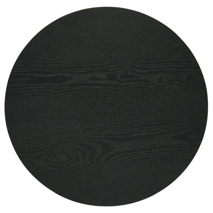 Hamlyn 3-piece Round Fluted Coffee and End Table Set Black
