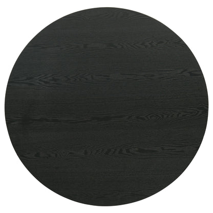 Hamlyn 3-piece Round Fluted Coffee and End Table Set Black