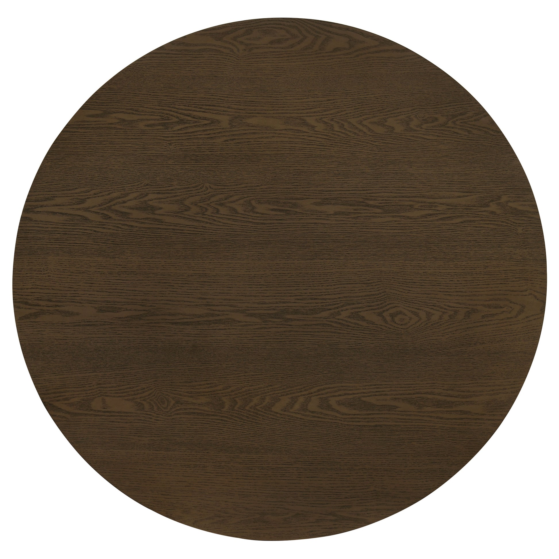 Hamlyn 2-piece Round Fluted Coffee and End Table Set Walnut