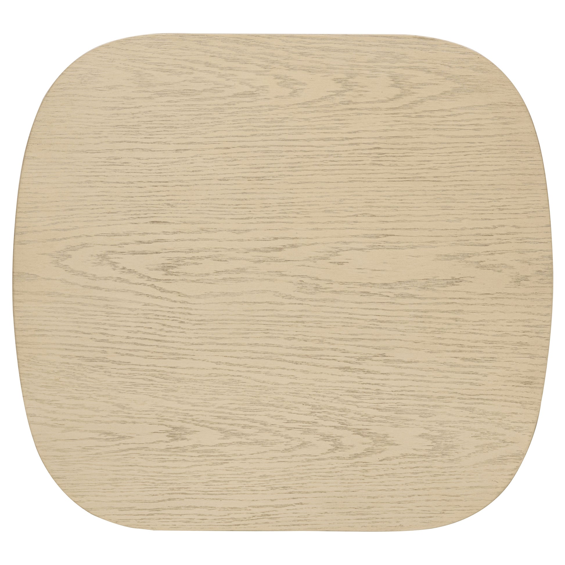 Kailani Coastal Square End Side Table with Shelf Beige Oak