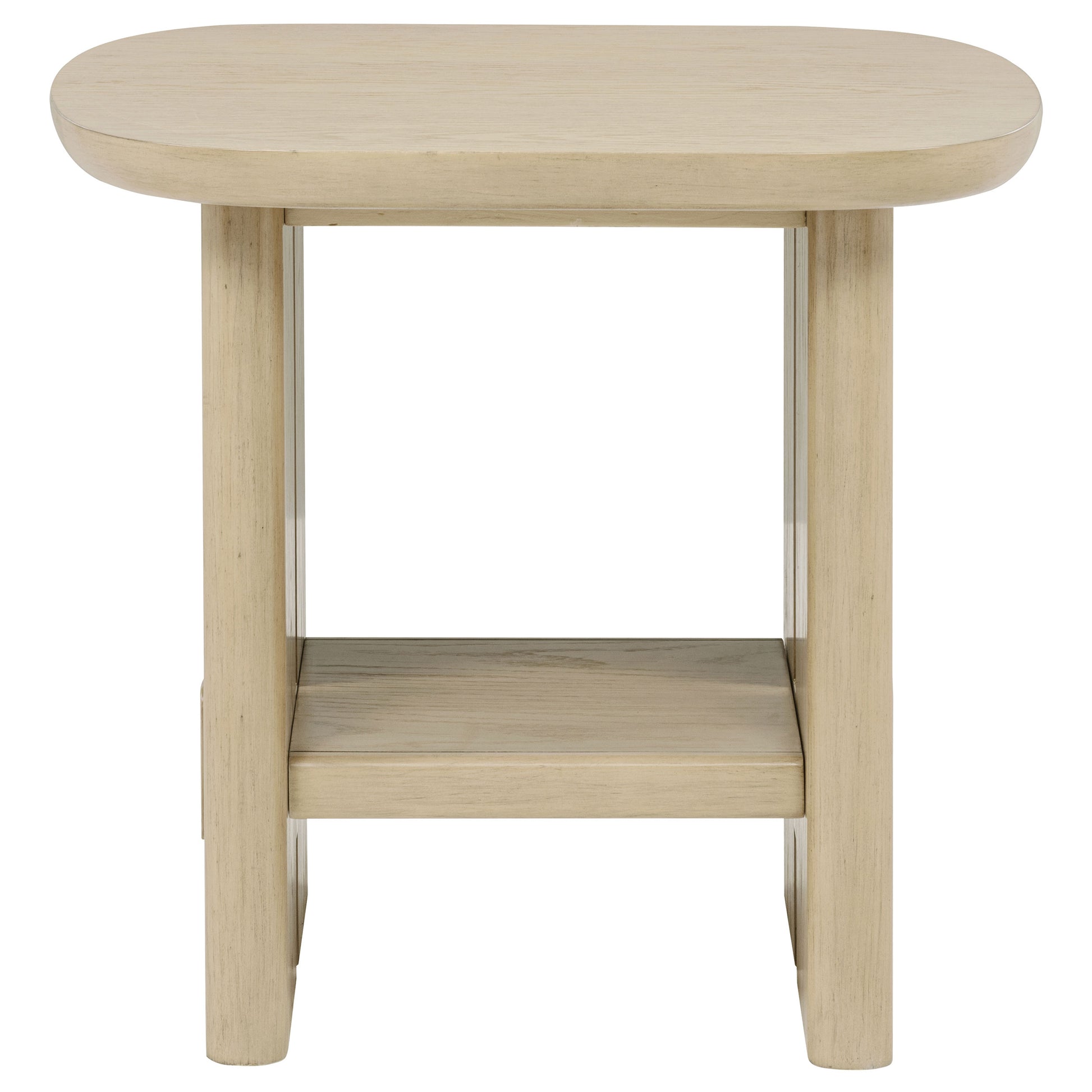 Kailani 2-piece Coastal Coffee and End Table Set Beige Oak