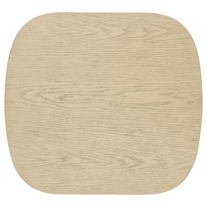 Kailani 2-piece Coastal Coffee and End Table Set Beige Oak
