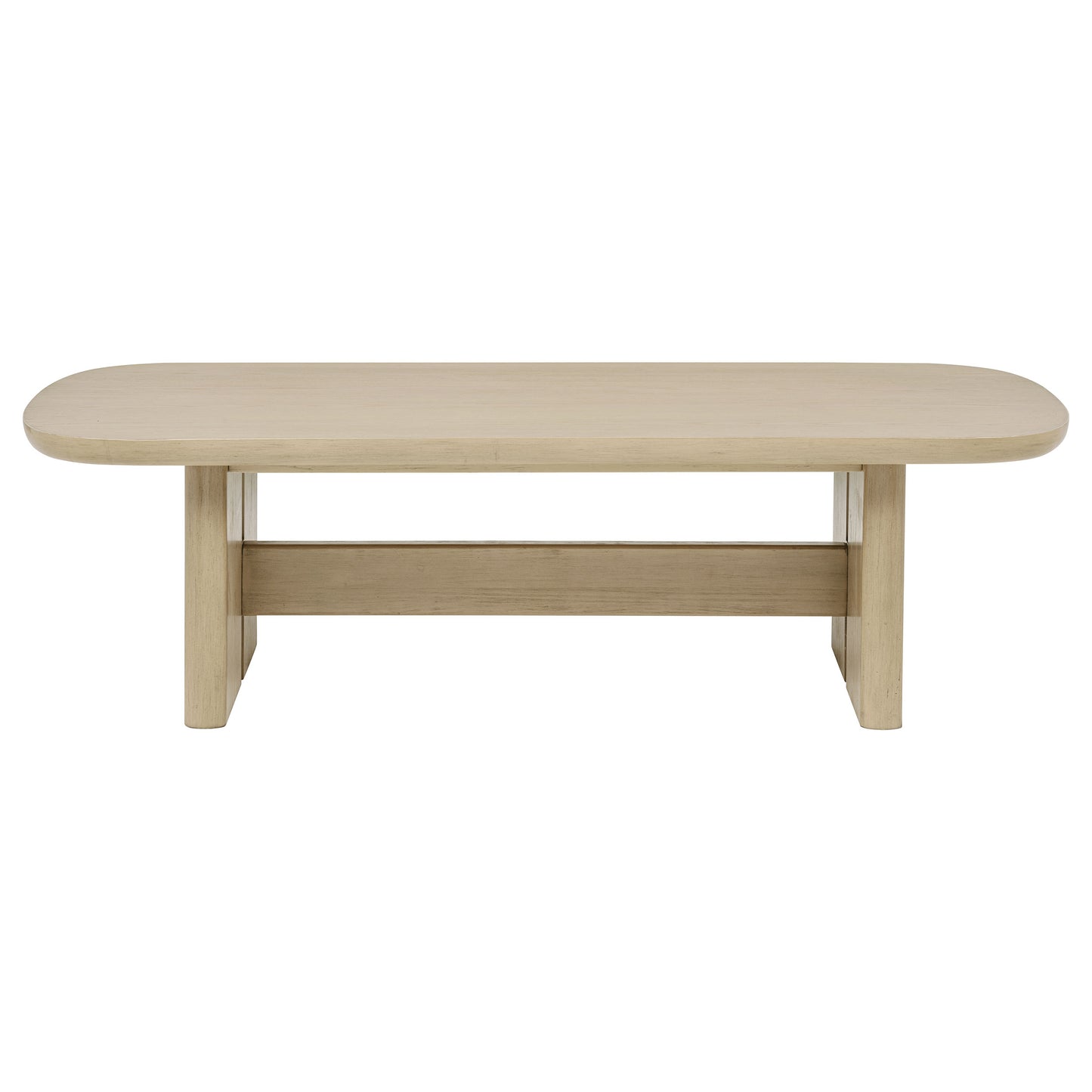 Kailani 2-piece Coastal Coffee and End Table Set Beige Oak