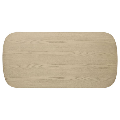 Kailani 3-piece Coastal Coffee and End Table Set Beige Oak